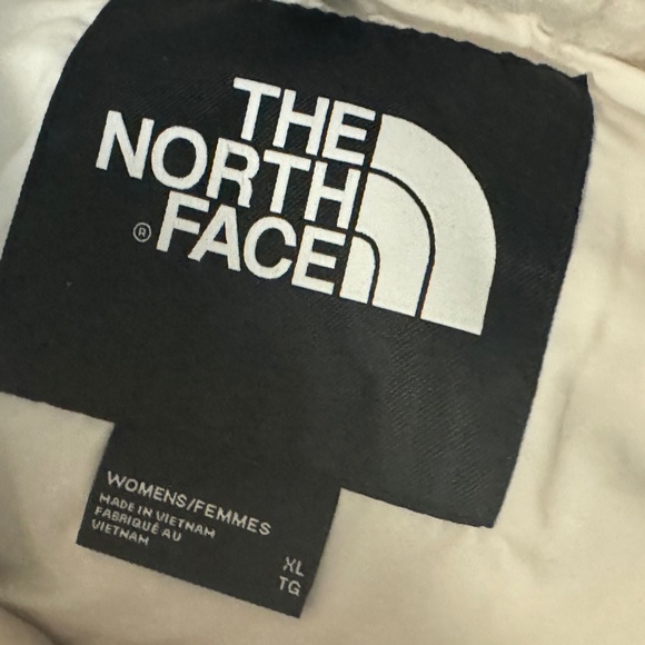 North Face White Nuptse Down Teddy Puffer Jacket - Picture 9 of 9
